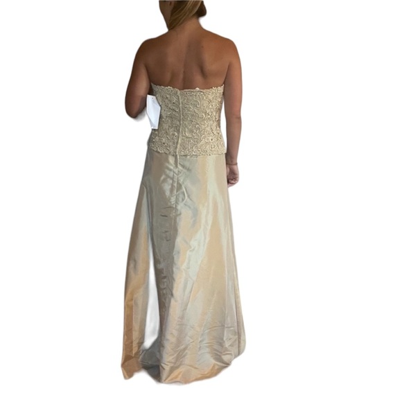 Jovani Strapless Dress Gold - Picture 3 of 5